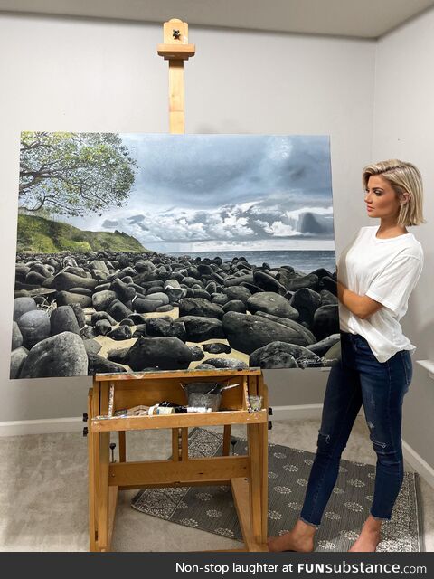 Hawaii commission oil painting! 36x48 inches, oil on canvas
