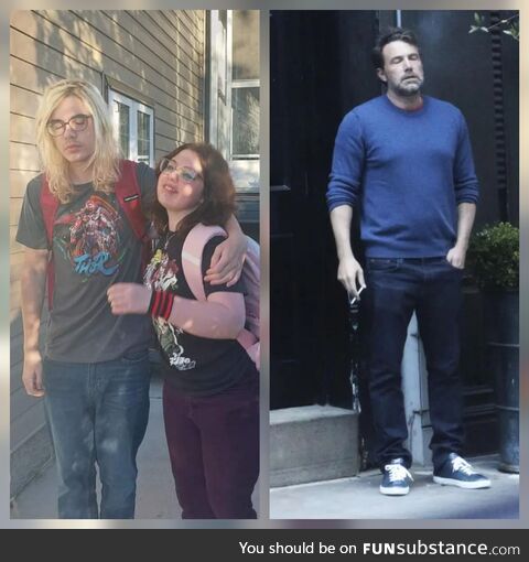Couldn't figure out what looked so familiar about my kids back to school picture. I