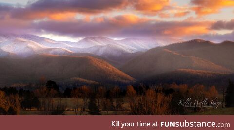 East Tennessee Sunset... The Bald Mountains. January 2024. No Filter, no photoshop