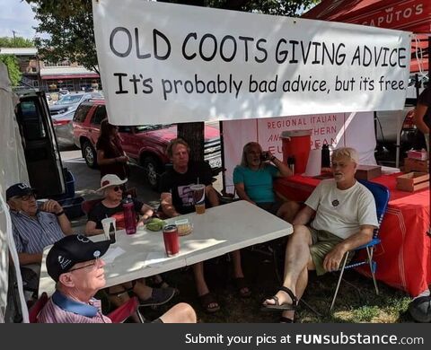 It's probably bad advice, but it's free