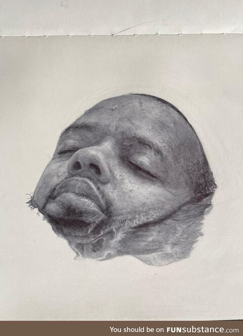 [OC] My latest self portrait done in ballpoint