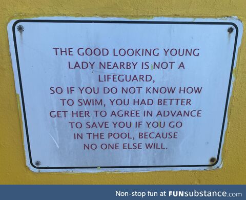 I love all warning signs in the Bahamas