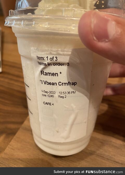 Name on order was “robin”
