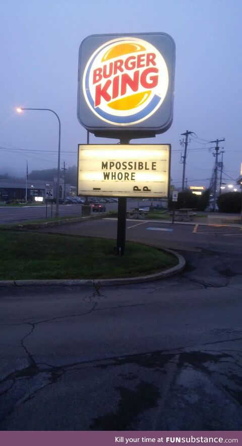 Throwback pic I took the day the impossible whopper was released in my hometown