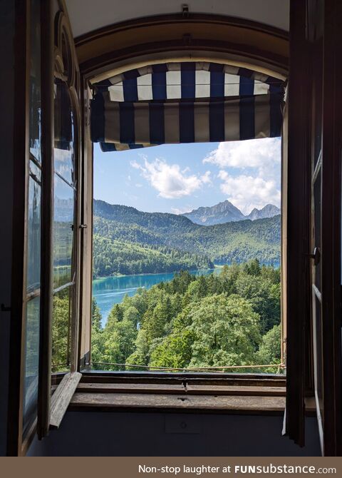 Bedroom window view goals