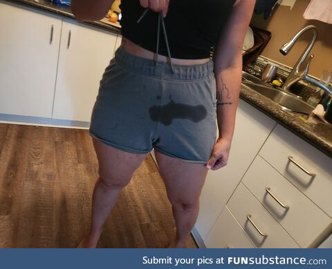 Wife spilled Vanilla on herself