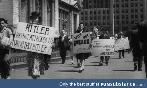 American protesters ninety years ago