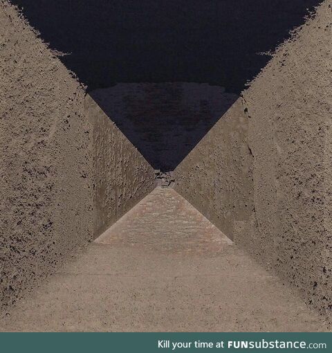 The Great Pyramid with a perfect shadow