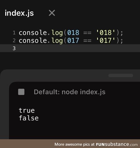 javascriptBeingJavascript