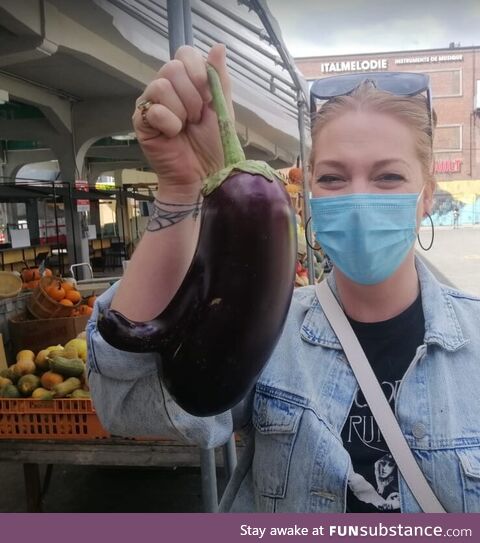 This eggplant got an eggplant
