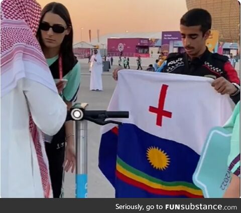 Qatari police confiscated brazilian flag from Pernambuco state thinking it was from lgbt