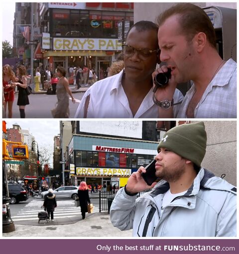 Recreating a location shot in Die Hard 3