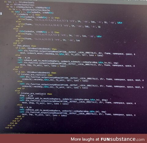 A full stack developer is a developer who codes with a full stack of do loops, right team?