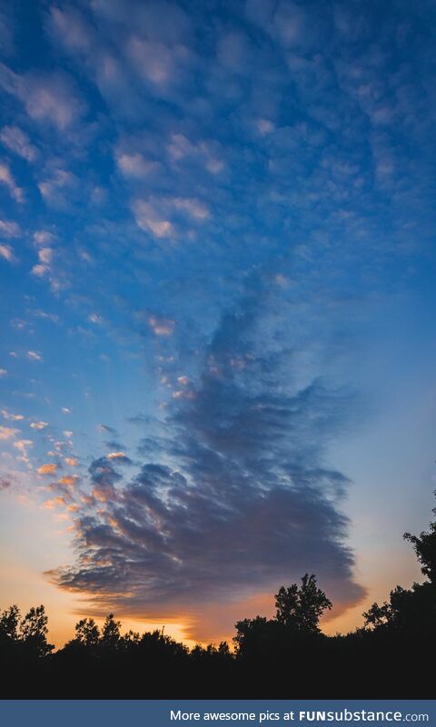 Sunset in Michigan tonight