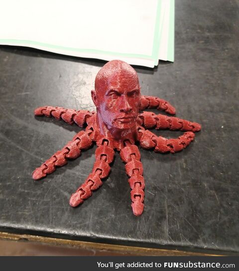 A buddy at work 3D printed The Rocktopus