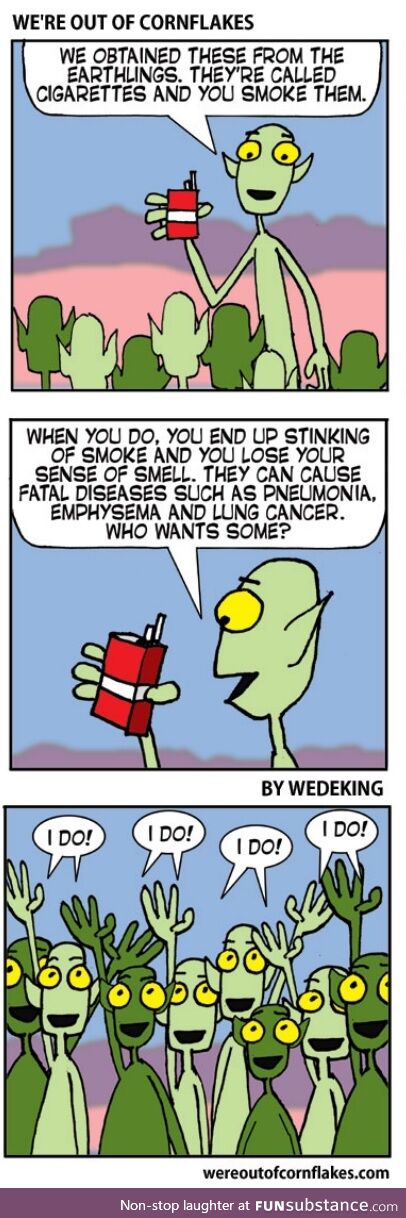 The aliensare please with their new gifts