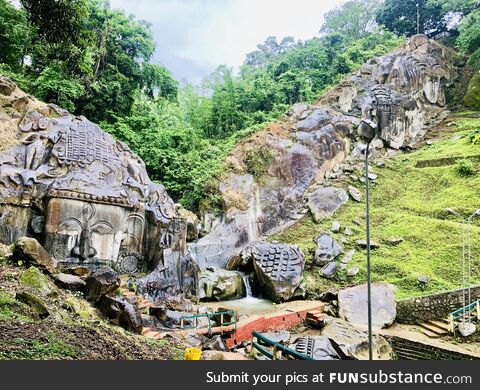 The temple at Unakoti, India