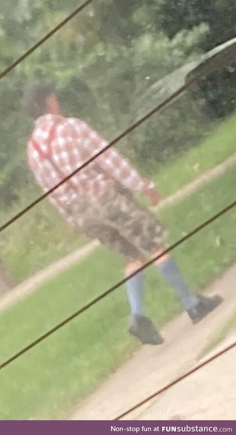 Bold fashion statement…