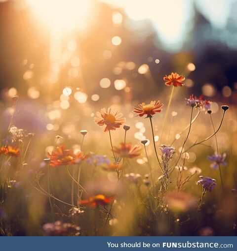 In a Field of flowers