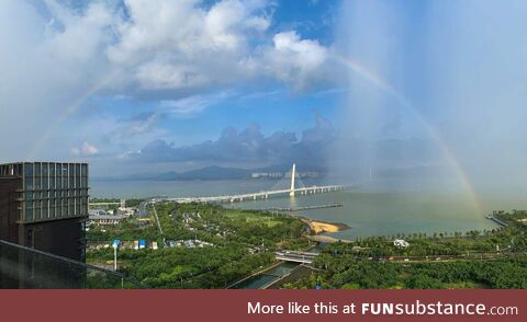 Rainbow Across the Shenzhen Bay