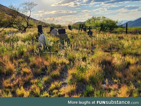 A cemetery somewhere in Az