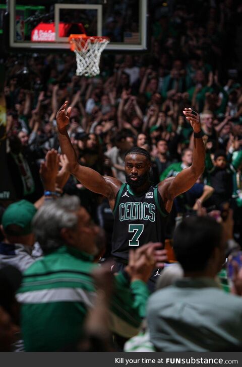 This photo. The city LOVES Jaylen Brown
