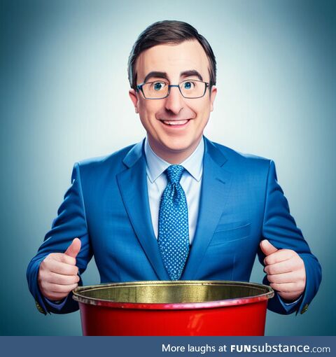 John Oliver said to toss your trash coins right here. Clean up the environment!