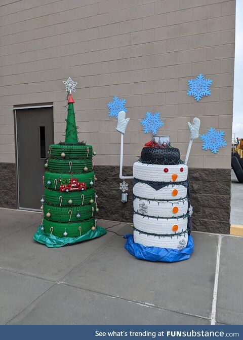 The mechanics at my work are having fun this year!