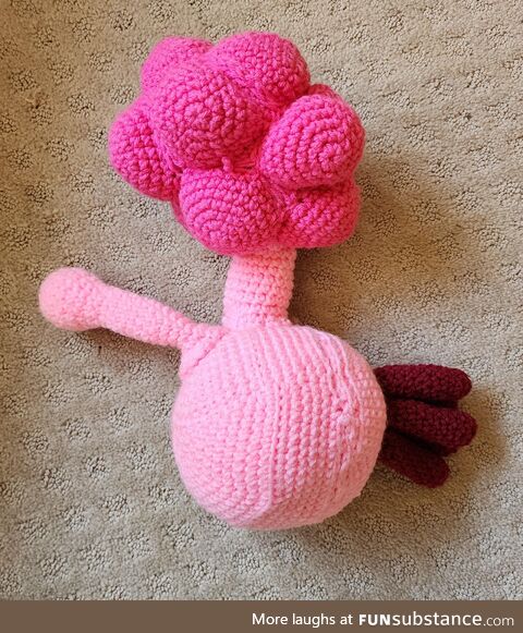 Received a crocheted plumbus