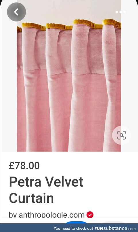 These curtains look like breaded ham