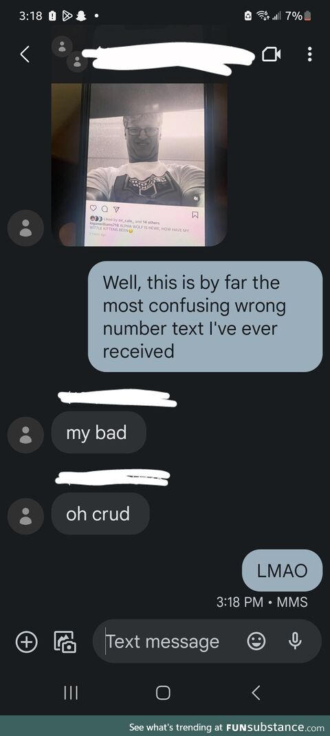 Got added to a group chat by a wrong number