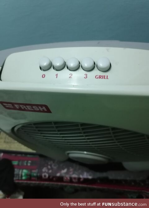 My grandpa's fan has a "grill" button