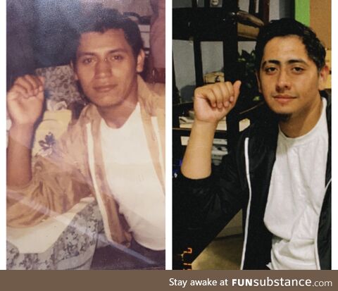 Tried recreating a pic of my grandfather. Yesterday was his, mine, and my father’s