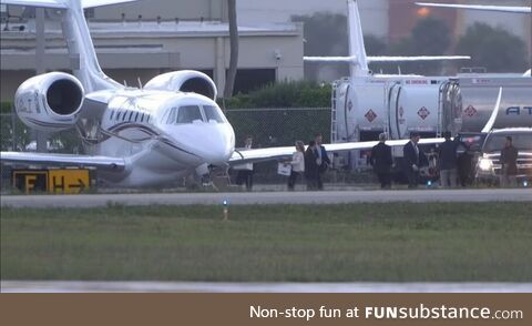 Donald Trump Leaving Florida with Dozens of Boxes Bound for Bedminster - taken 5/9/2021