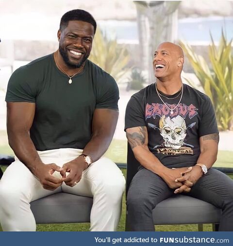 Kevin „The Rock“ Johnson and Dwayne Heart…