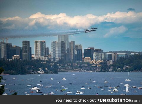 Blue Angels were in town today