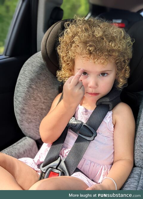 My daughter, showing off her boo-boo from school - very punk rock, Cora