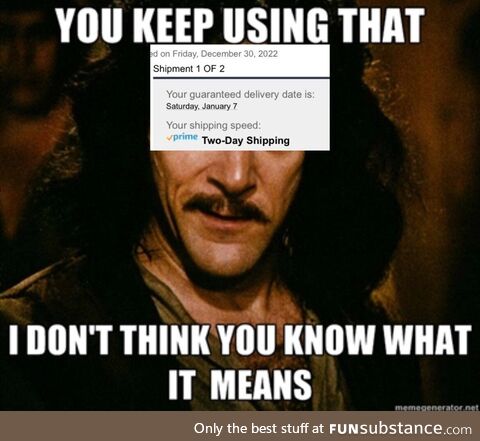Amazon really not living up to their claims…