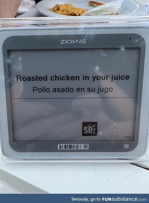 Bad translation hopefully