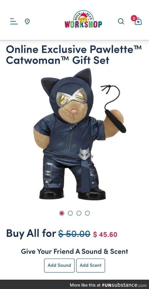 Umm Build-A-Bear Workshop this is Catwoman ?