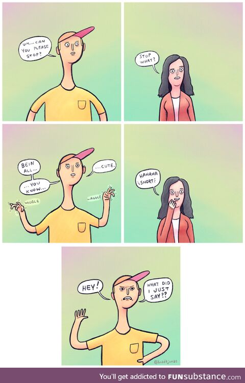 Please, it's distracting