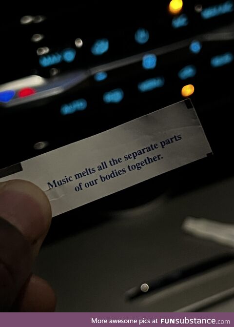 This was inside my fortune cookie!