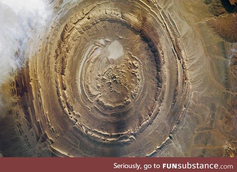 Shai Hulud irl: The Richat Structure, a prominent geological feature in the Sahara