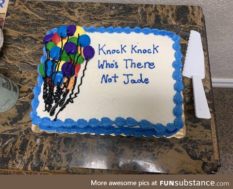 Last day at work, boss got me a cake