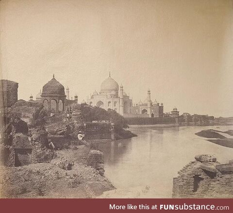 Earliest known photo of the Taj Mahal taken by Dr John Murray of the East India Company