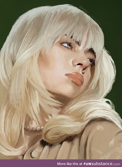 I painted billie eilish!