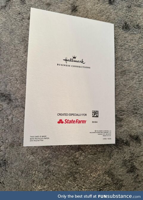 Not sure what’s worse, not getting any birthday cards or the only (physical) birthday