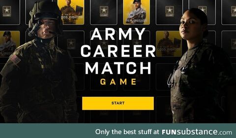 Your mission, : Correctly match these Army career cards before the clock runs out