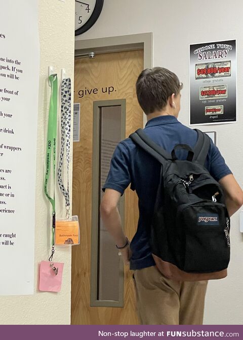 First day back to school, and what do I see?