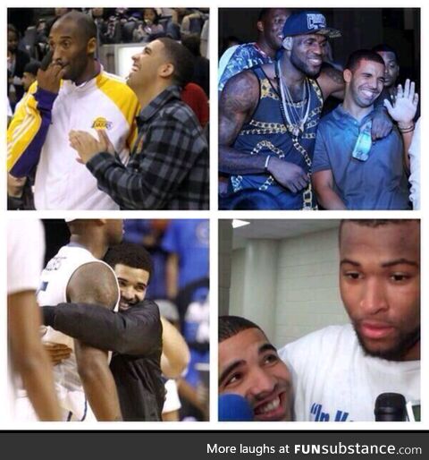 Drake looks like the proudest girlfriend